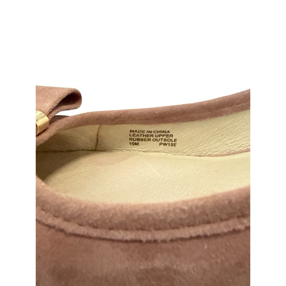 Michael Kors Kiera Flex Suede Bow Pumps Dusty Rose Blush Block Heel 10M - Picture 9 of 10